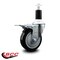 Service Caster 4'' Black Poly Swivel 1-3/8'' Expanding Stem Caster Total Lock Brake SCC-EXTTL20S414-PPUB-BLK-138 - alternate 4